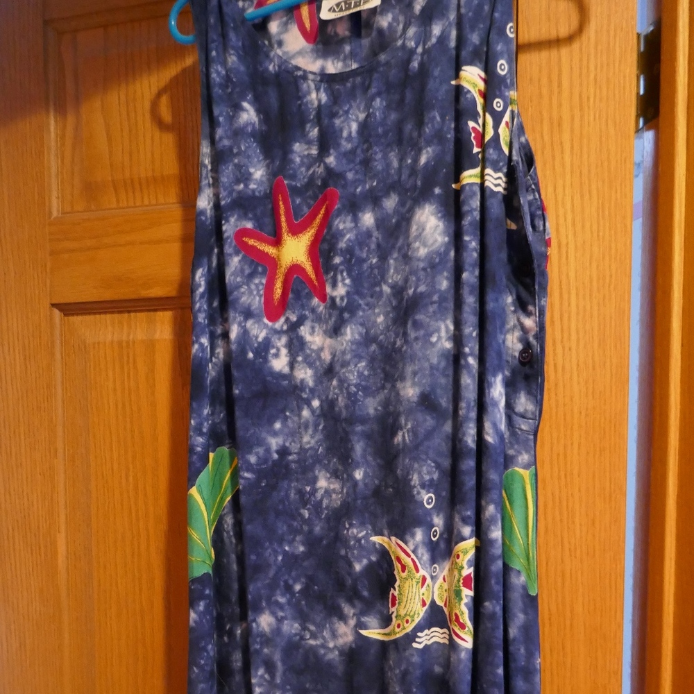 BEACH Printed Flowy Dress
